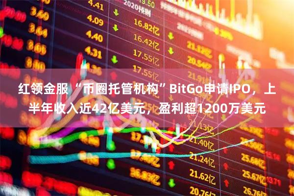 红领金服 “币圈托管机构”BitGo申请IPO，上半年收入近42亿美元，盈利超1200万美元