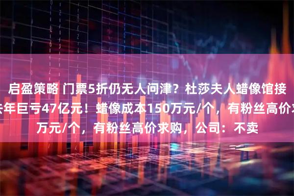 启盈策略 门票5折仍无人问津？杜莎夫人蜡像馆接连闭馆，母公司去年巨亏47亿元！蜡像成本150万元/个，有粉丝高价求购，公司：不卖